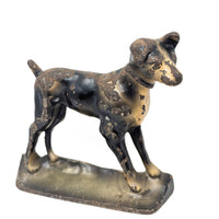 Antique Hubley Style Cast Iron Dog Door Stops / Bookends (Pair)