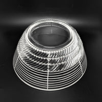 Art Deco Silver Overlay Pressed Glass Punch Bowl & 8 Punch Cups