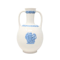 Wedgwood "Lavender on Cream" 2pc Vase & Box Dresser Set