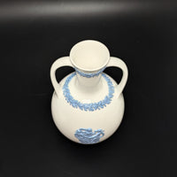 Wedgwood "Lavender on Cream" 2pc Vase & Box Dresser Set