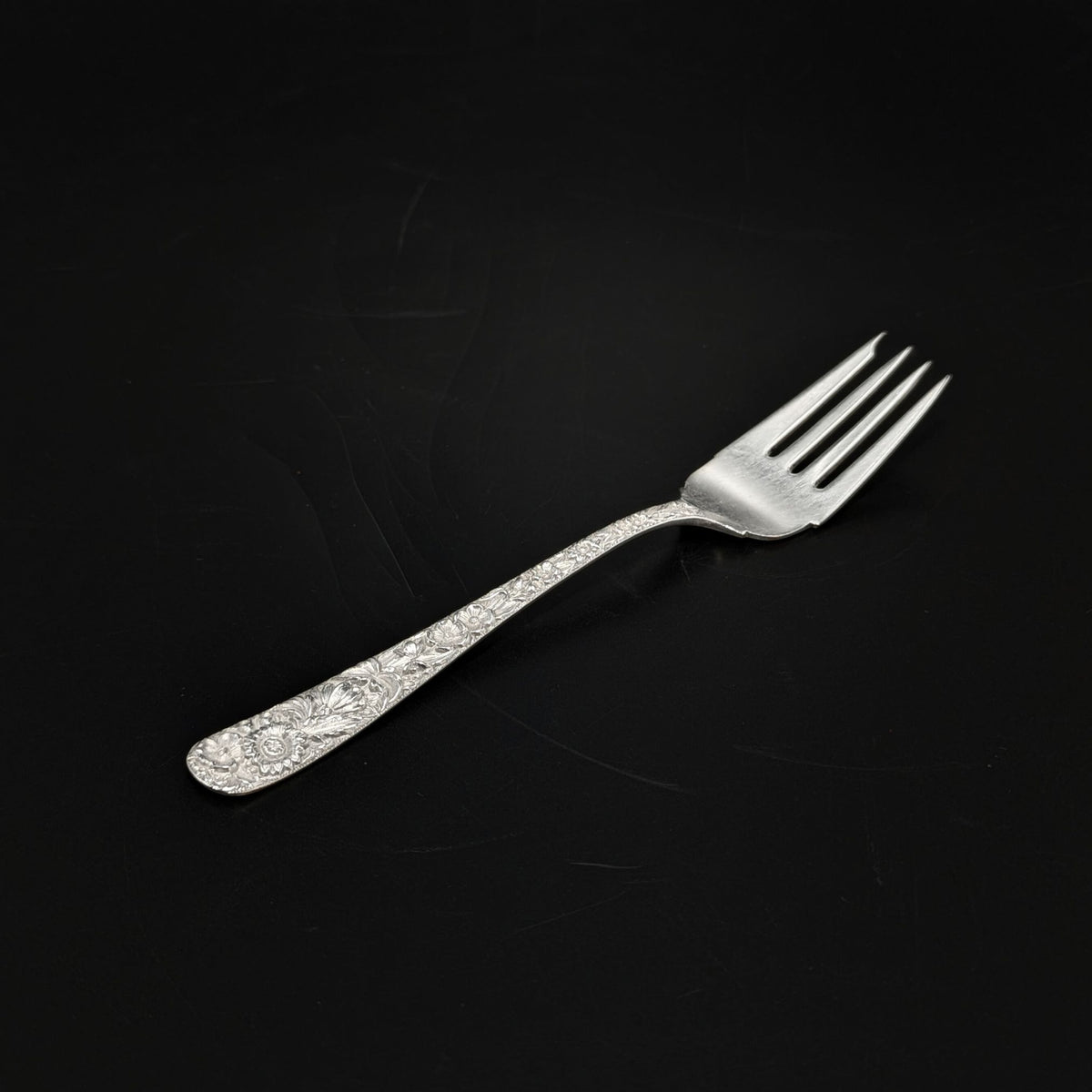 S. Kirk & Son Inc. "Repoussé" Sterling Silver Individual Salad Fork