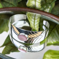 Sylvia Chee Navajo 7” Sterling Pink MOP 21mm Arrow Cuff Bracelet