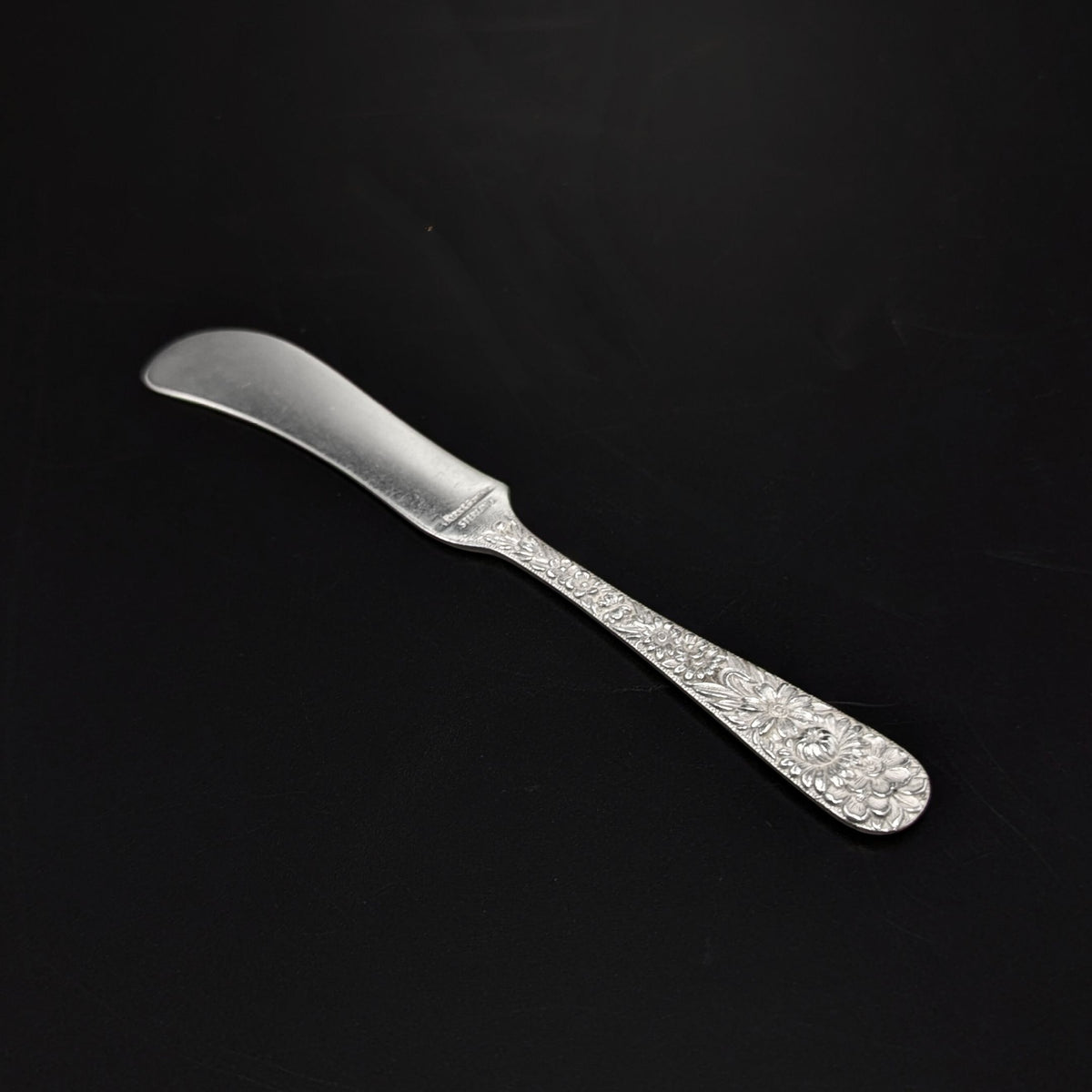 S. Kirk & Son Inc. "Repoussé" Sterling Silver Flat Butter Spreader