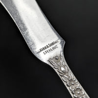 S. Kirk & Son Inc. "Repoussé" Sterling Silver Flat Butter Spreader