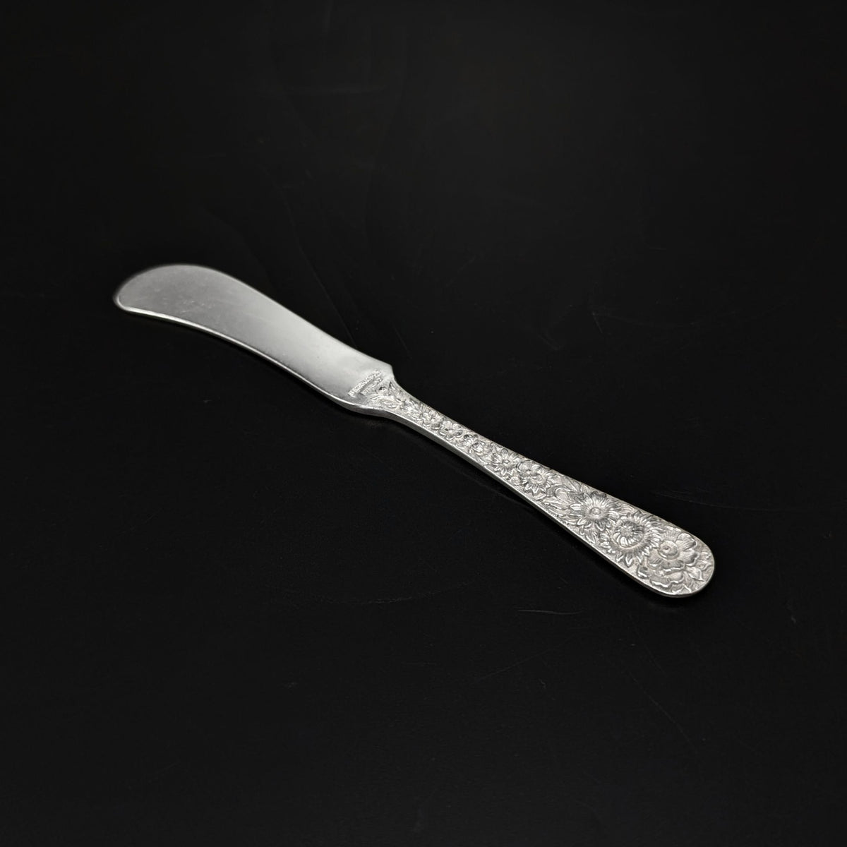 S. Kirk & Son "Repoussé" Sterling Silver Flat Butter Spreader