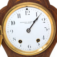 Hennegen Bates Seth Thomas Fleur-De-Lis Inlaid Mantle Clock