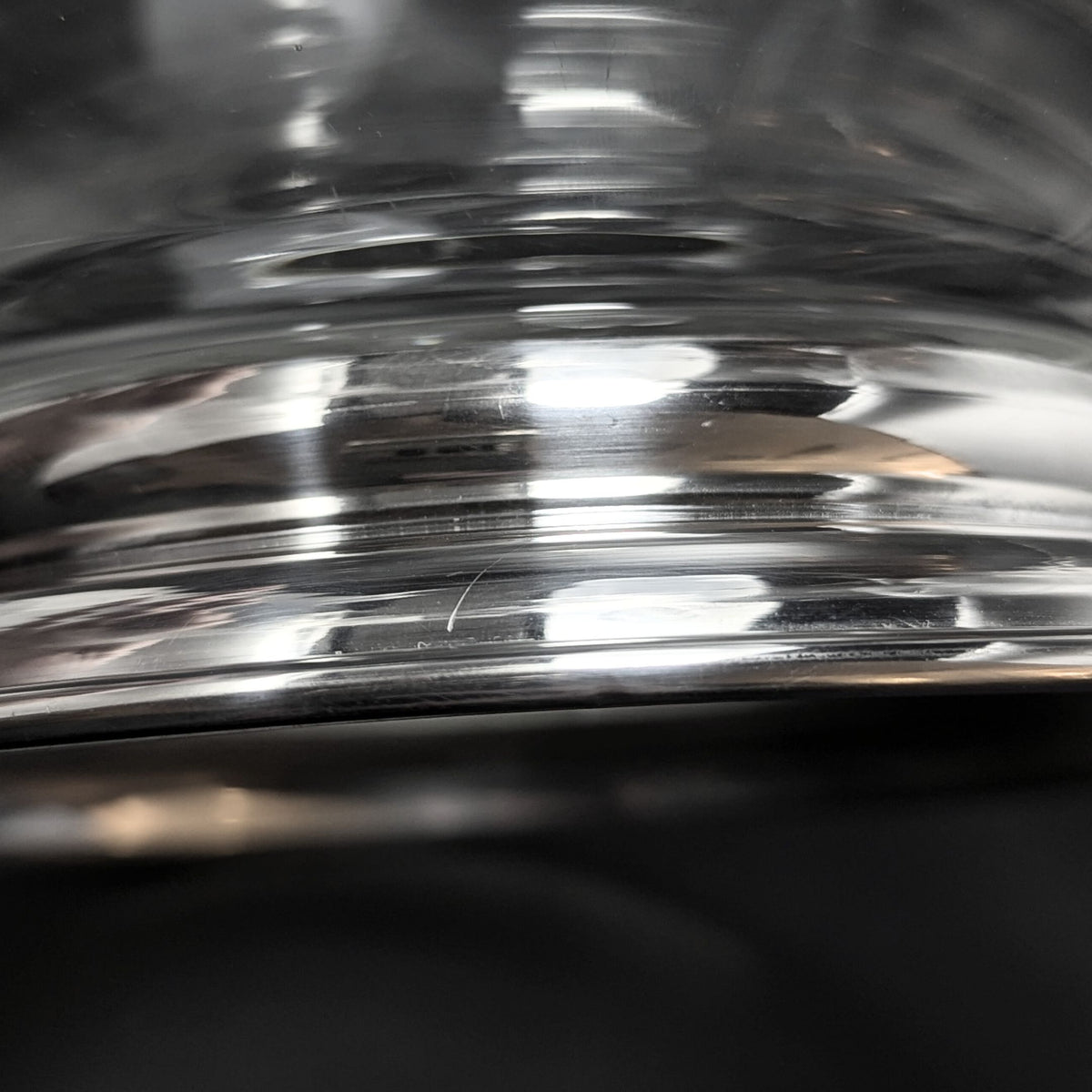 Antique Sterling Silver Footed Cut Crystal Centerpiece Bowl