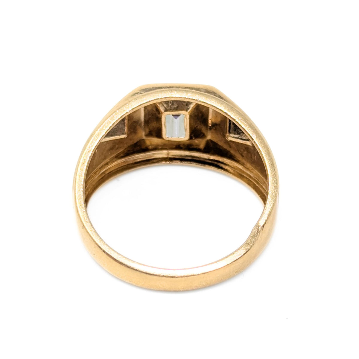 Samuel Aaronn 10K Gold Mystic Topaz & Diamond Men’s Ring - Size 10.25