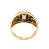 Samuel Aaronn 10K Gold Mystic Topaz & Diamond Men’s Ring - Size 10.25