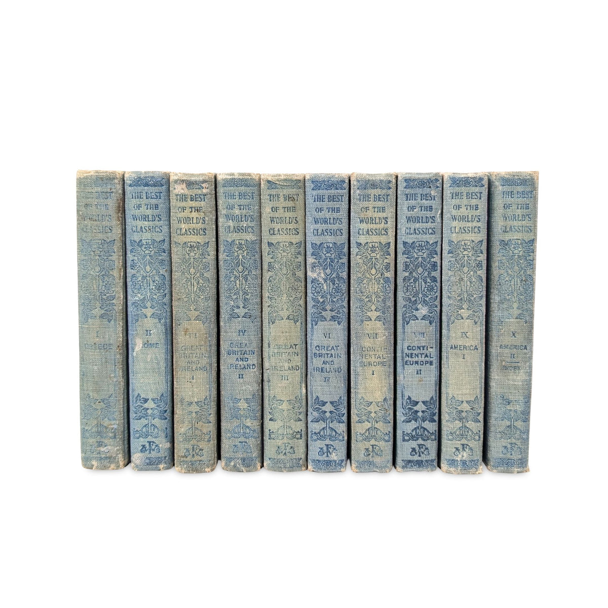 The Best of the World's Classics Edited by Henry Cabot-Lodge, 10 Volumes, 1909