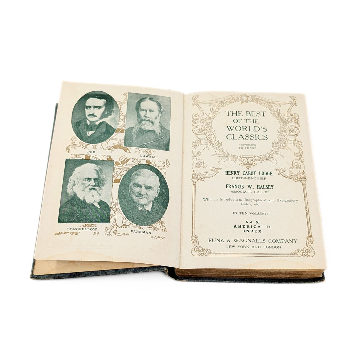 The Best of the World's Classics Edited by Henry Cabot-Lodge, 10 Volumes, 1909