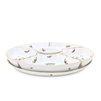 Herend "Rothschild Bird" 7-Piece Hors d'Oeuvres Set