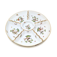 Herend "Rothschild Bird" 7-Piece Hors d'Oeuvres Set