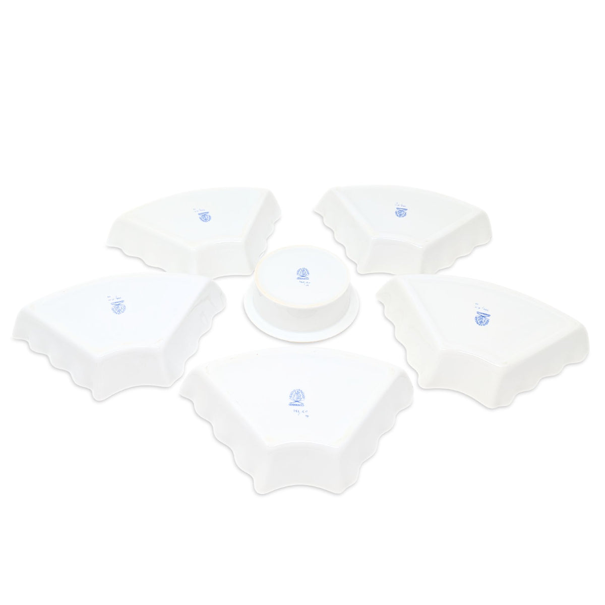 Herend "Rothschild Bird" 7-Piece Hors d'Oeuvres Set