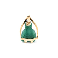 10K Gold & Green Jade 1950’s Buddha Pendant/Charm