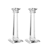 Tiffany & Co. Classic Glass Pair of Candlesticks W/ Box