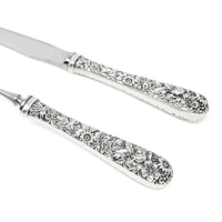 S. Kirk & Son Inc. "Repoussé" Sterling Silver/ Stainless Blade 2pc Carving Set