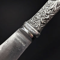 S. Kirk & Son Inc. "Repoussé" Sterling Silver/ Stainless Blade 2pc Carving Set