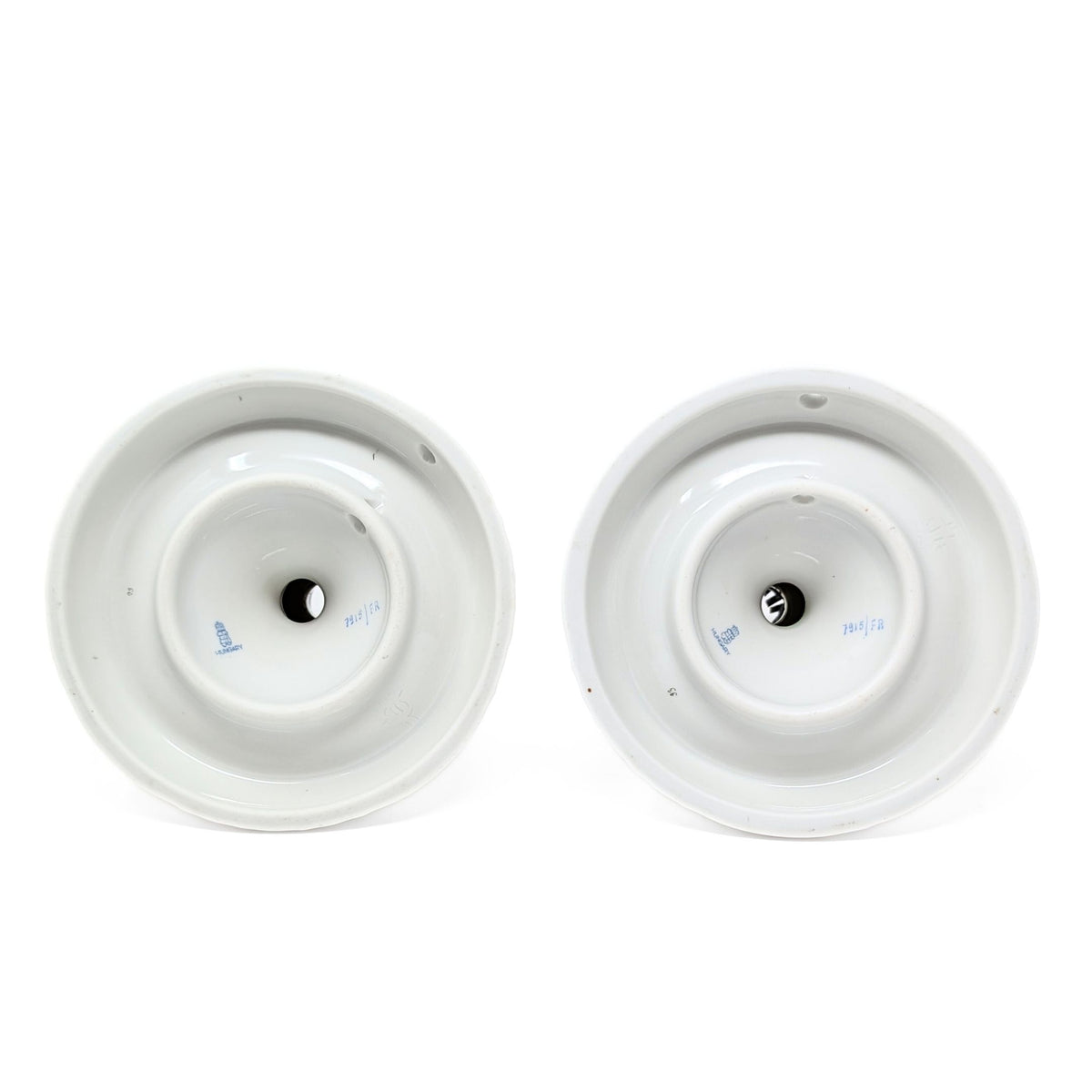 Herend "Market Garden" Pair of Tall Candlesticks