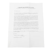 Antique Platinum & Diamond Filigree Ring - Size 7 W/ Papers