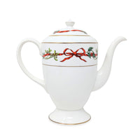 Royal Worcester "Holly Ribbons" Coffee Pot