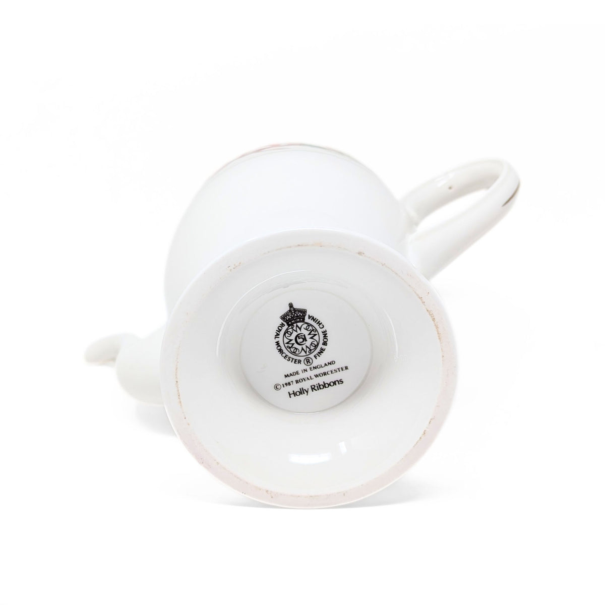 Royal Worcester "Holly Ribbons" Coffee Pot