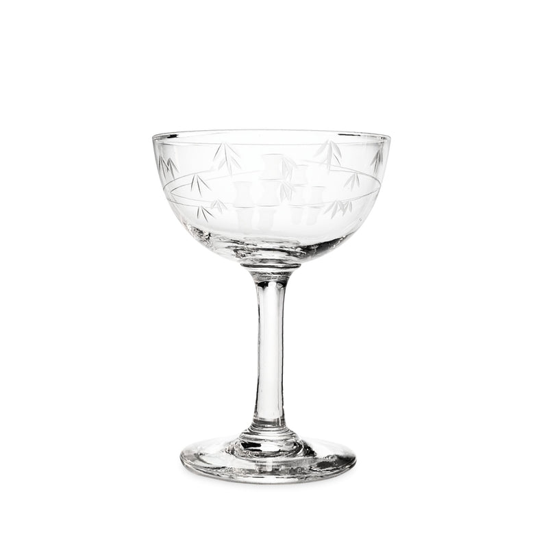 Noritake "Bamboo" Mid-Century Champagne Glasses (Set of 8)