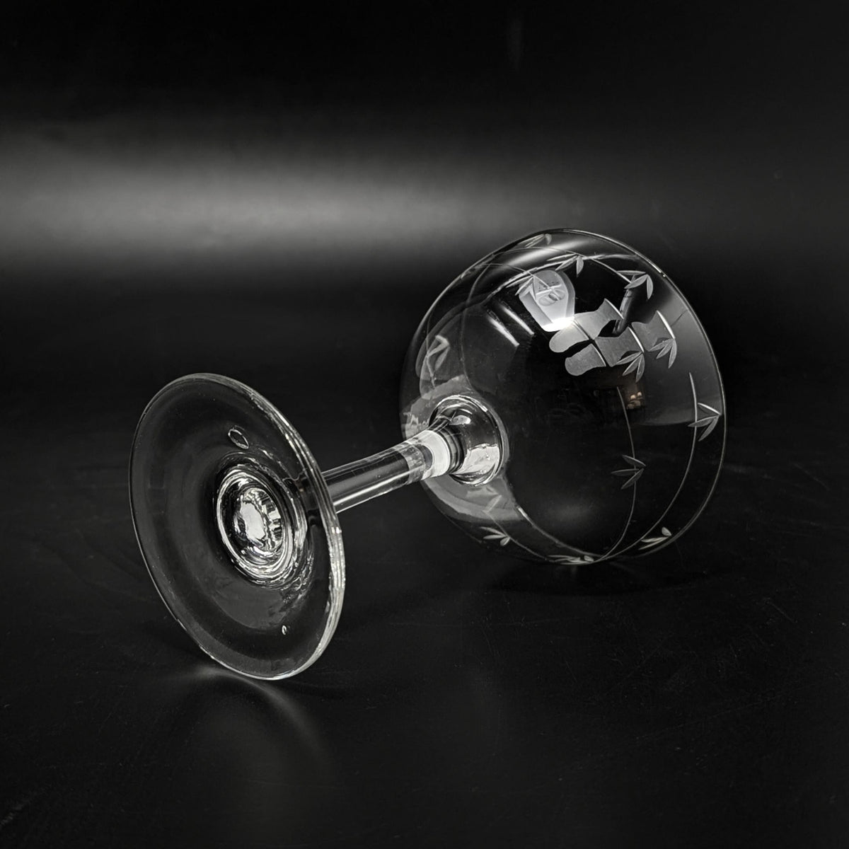 Noritake "Bamboo" Mid-Century Champagne Glasses (Set of 8)