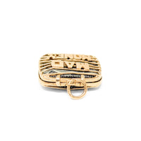 12K Gold Mad Money Caged US Dollar Pendant/Charm