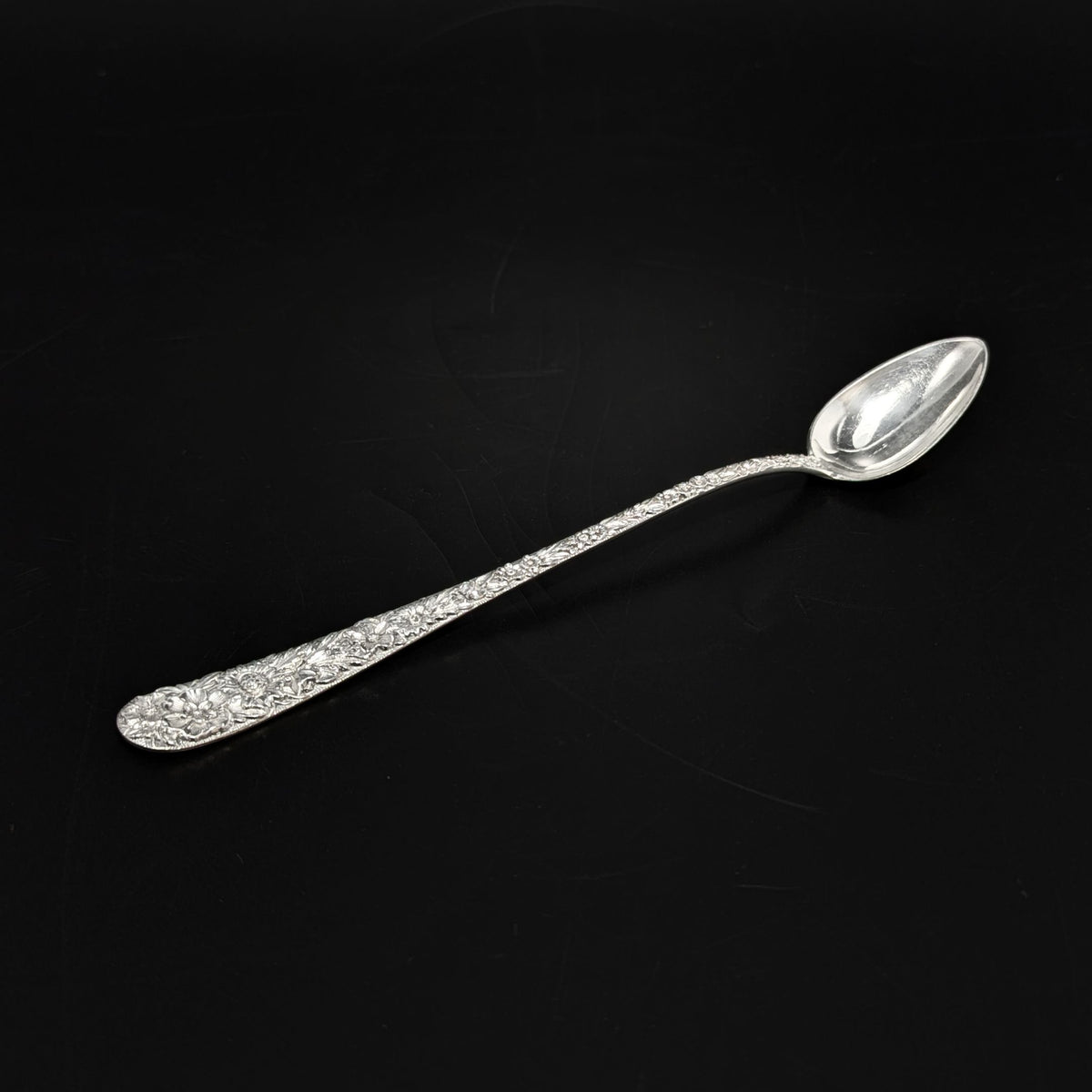 S. Kirk & Son Co. "Repoussé" Sterling Silver Iced Tea Spoon
