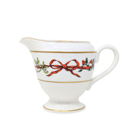 Royal Worcester "Holly Ribbons" Cream & Lidded Sugar
