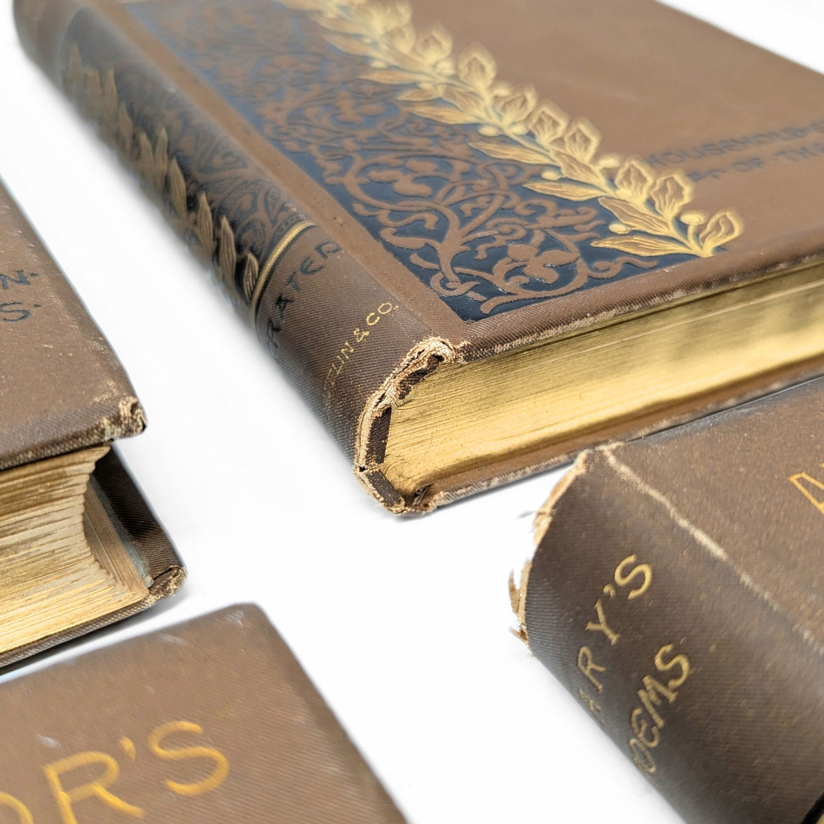 1882 Houghton, Mifflin & Co. Illustrated Household Edition of the Poets (8 Books)