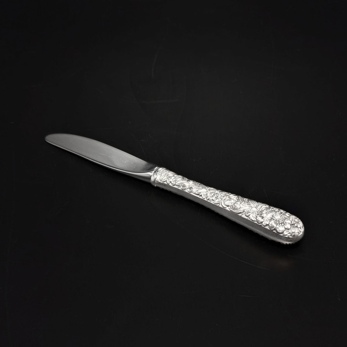 Kirk Stieff "Repoussé" Sterling Silver & Stainless Blade Butter Spreader