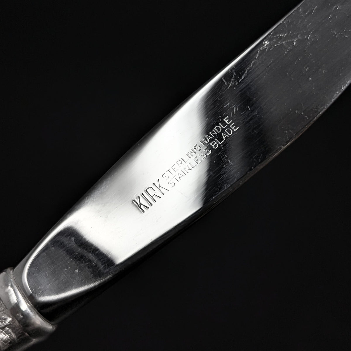 Kirk Stieff "Repoussé" Sterling Silver & Stainless Blade Butter Spreader