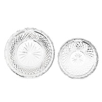 Waterford Crystal 8" & 10" Round Trays (Set of 2)