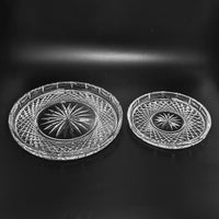 Waterford Crystal 8" & 10" Round Trays (Set of 2)