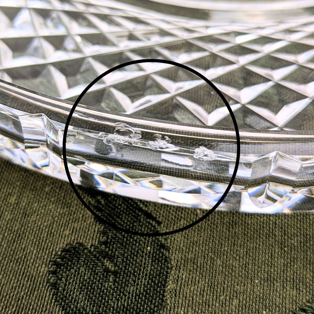 Waterford Crystal 8" & 10" Round Trays (Set of 2)