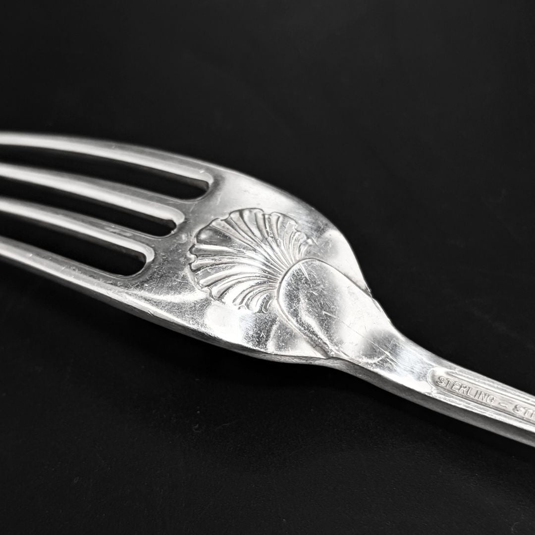 Stieff "Williamsburg Shell" Sterling Silver Fork