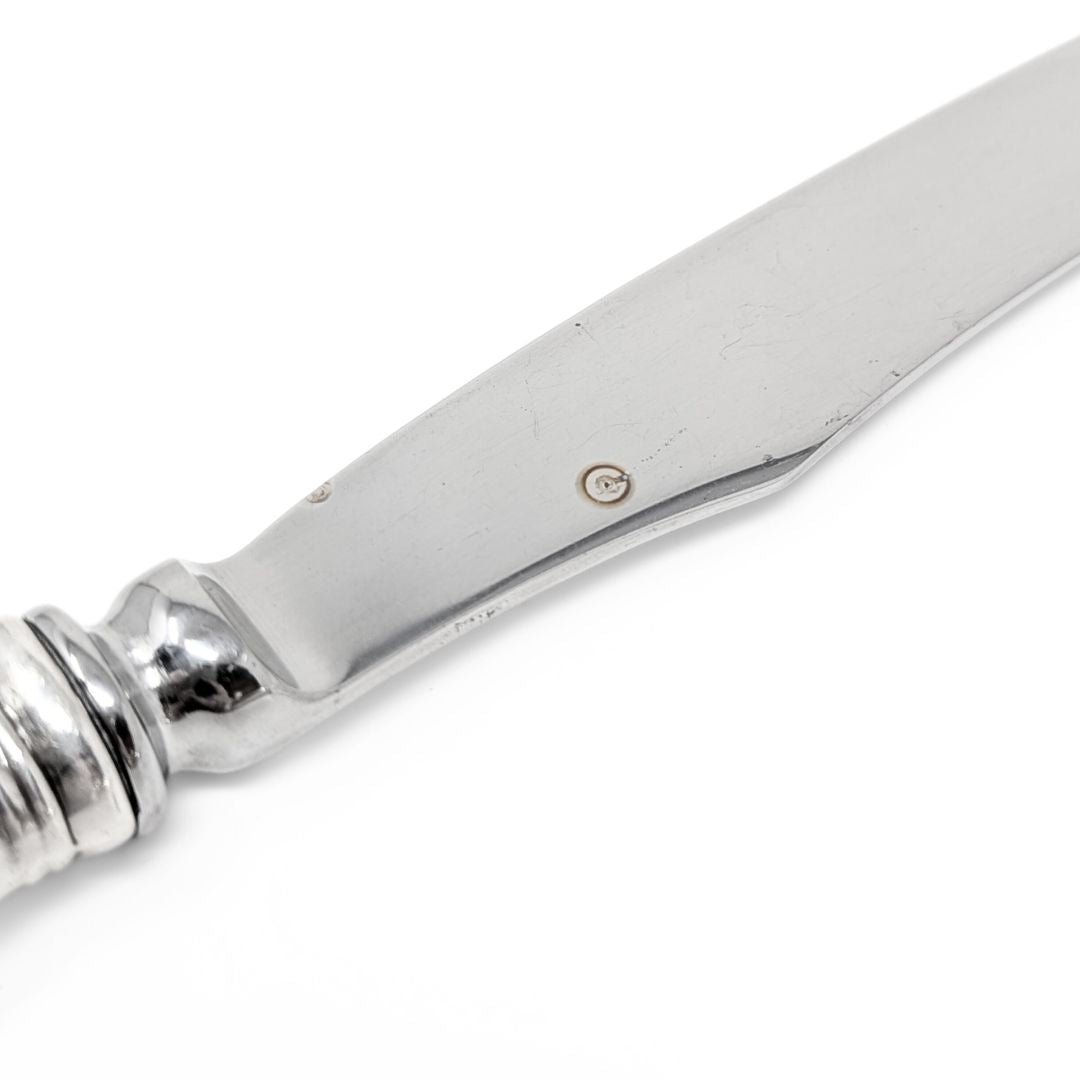 Stieff "Williamsburg Shell" Sterling Silver Modern Hollow Pistol Knife
