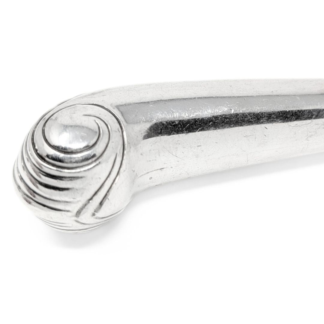 Stieff "Williamsburg Shell" Sterling Silver Modern Hollow Pistol Knife