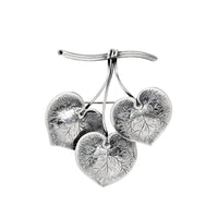 Borresen & Lassen Sterling Silver Leaf Brooch