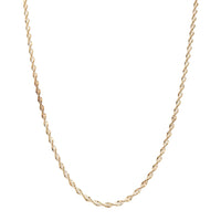 Milor Italian Sterling Gold Vermeil 4.5mm Herringbone Twist 30” Necklace