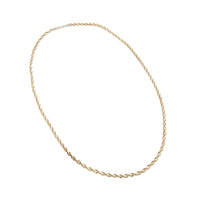 Milor Italian Sterling Gold Vermeil 4.5mm Herringbone Twist 30” Necklace