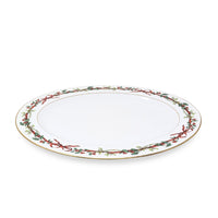 Royal Worcester "Holly Ribbons" Oval 15" Platter