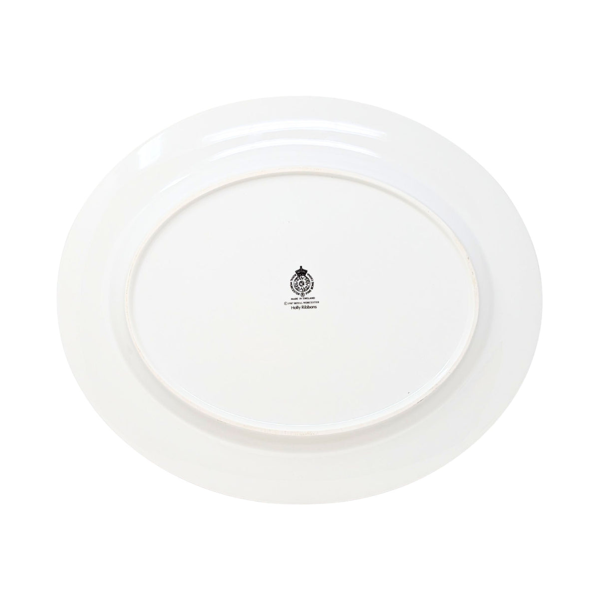 Royal Worcester "Holly Ribbons" Oval 15" Platter