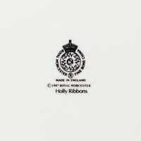 Royal Worcester "Holly Ribbons" Oval 15" Platter