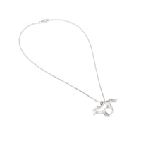 Zales Sterling & Diamond Tail Galloping Horse Necklace