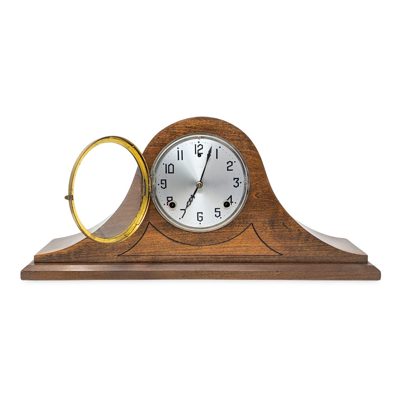 Gilbert Tambour Antique 8-Day Normandy Chimes Maple Mantle Clock