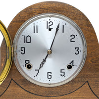 Gilbert Tambour Antique 8-Day Normandy Chimes Maple Mantle Clock