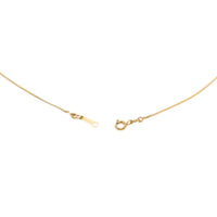 14K Gold 15” Pearl Solitaire Necklace